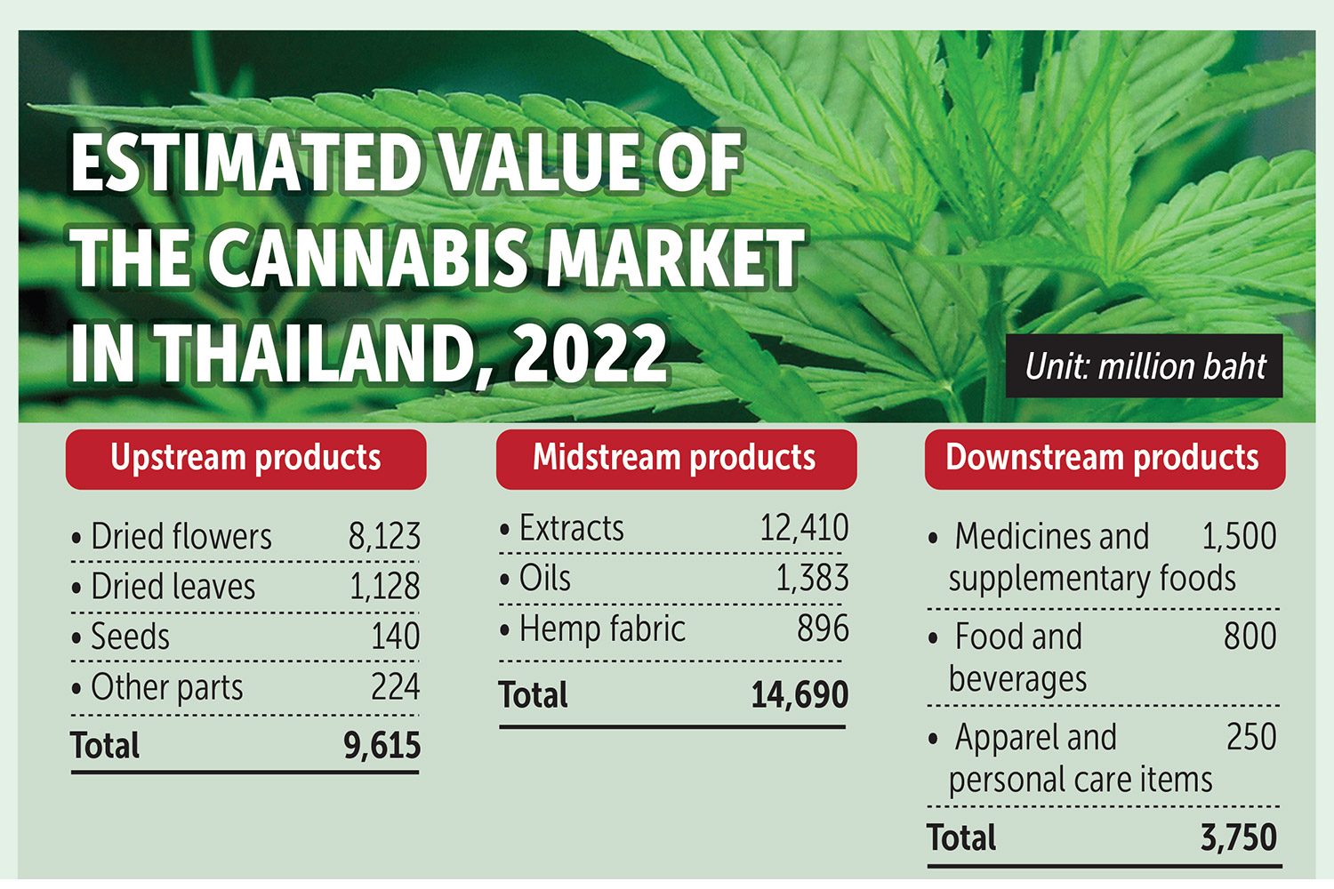 Bangkok Post Cannabis valued at B43bn by 2025