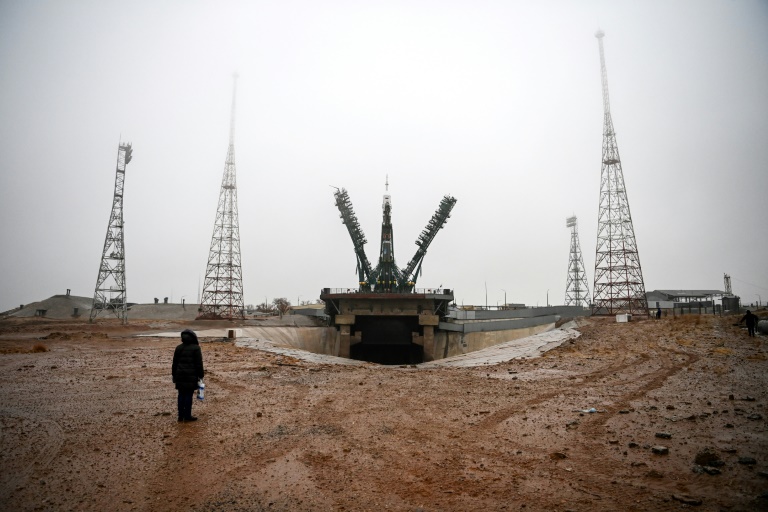 The launch pad at Baikonur The launch pad at Baikonur