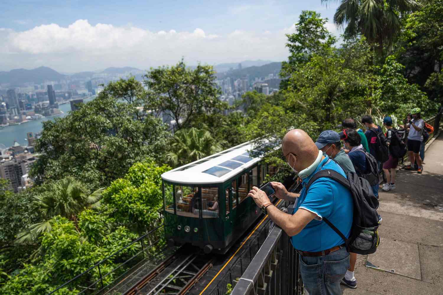 Peak Tram Reopens In Tourist devoid Hong Kong Peak Tram Reopens In Tourist devoid Hong Kong