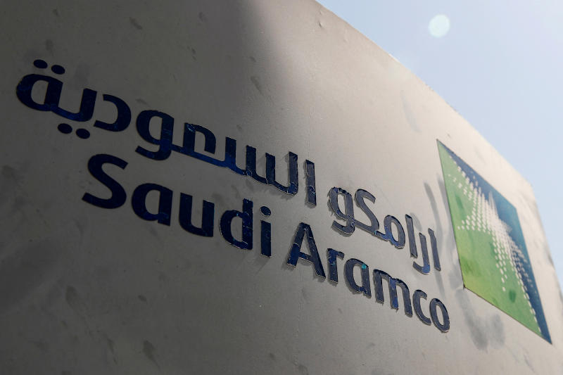 Saudi Aramco logo is pictured in Saudi Arabia on Oct 12, 2019. (Photo: Reuters)