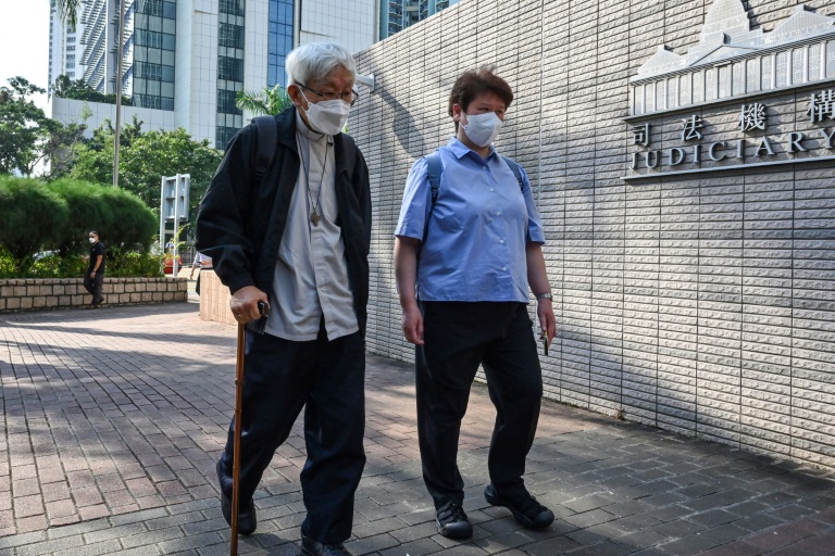 Zen arrived for trial using a walking stick Zen arrived for trial using a walking stick