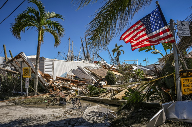 Hurricane Ian left parts of Fort Myers Beach, Florida utterly levelled. (AFP Photo) Hurricane Ian left parts of Fort Myers Beach, Florida utterly levelled. (AFP Photo)