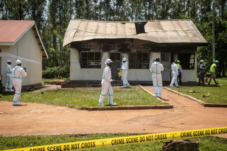 Children among 11 killed in fire at Uganda blind school