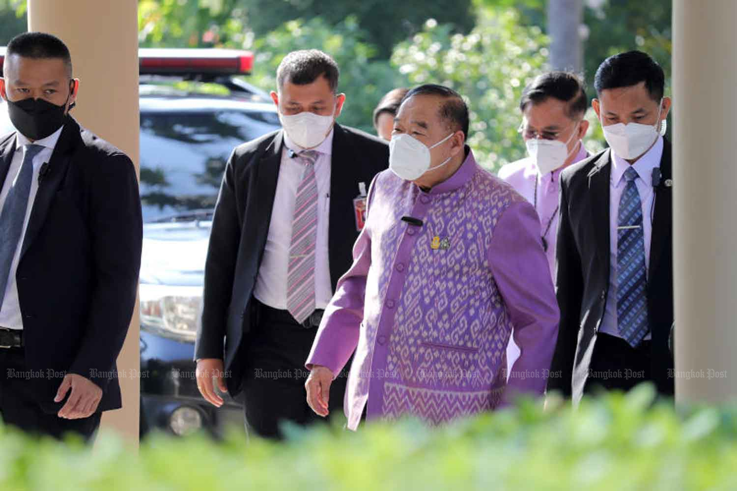 Deputy Prime Minister Prawit Wongsuwon at Government House on Oct 18. (Photo: Chanat Katanyu)