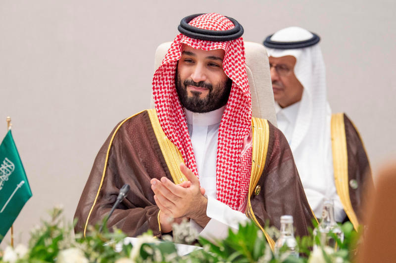 Saudi Arabi's Crown Prince Mohammed bin Salman attends the second edition of the summit of the Green Middle East Initiative held on the sidelines of the COP27 climate conference at Sharm el-Sheikh, in Egypt, on Monday. (Photo: Reuters)