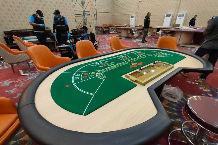 Bangkok Post - Police raid under-construction gambling den in Pattaya