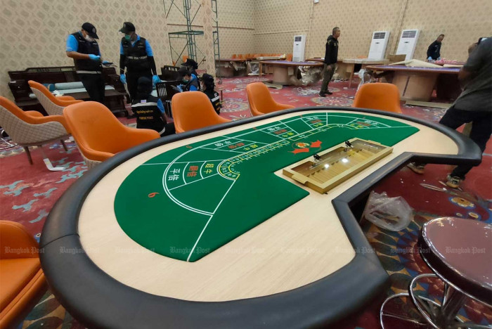 Police raid under-construction gambling den in Pattaya Bangkok Post ...