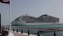 Luxury World Cup hotel ship docks in Qatar