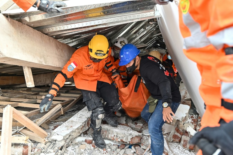 Rescue workers were still searching for at least 40 missing people after the West Java earthquake.