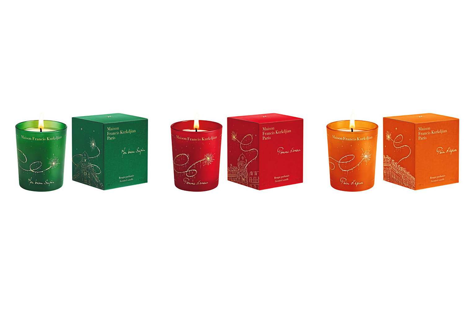 Limited edition scented candles by MFK