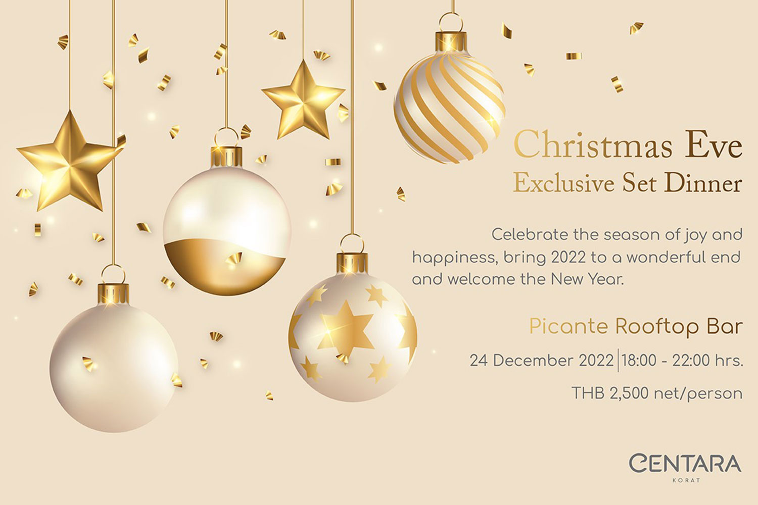 A mouth-watering merry Christmas at Centara Korat