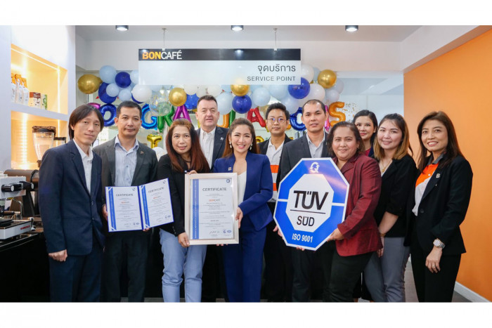 Boncafe (Thailand) certified ISO 9001:2015 in testimony to its international standard technicians - Vimarsana News