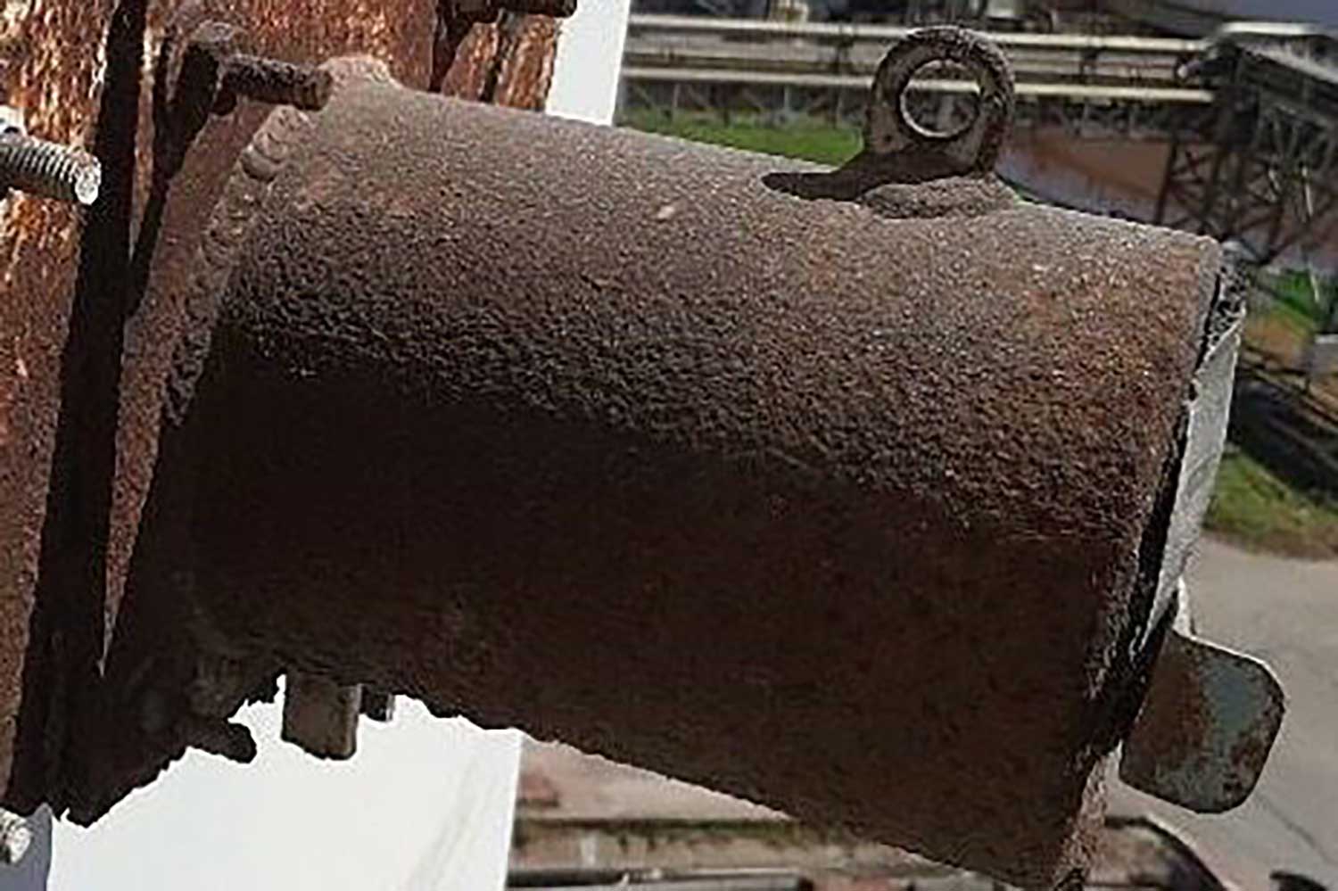 The missing caesium-137 cylinder (photo: Public Relations Department)