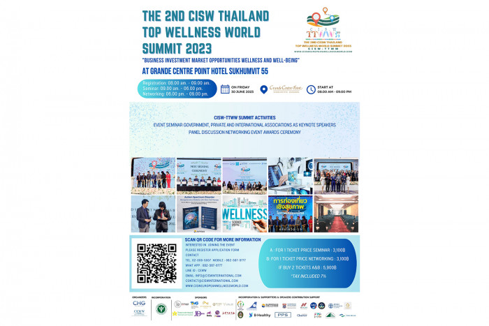 Thailand's Wellness Possibilities Shine at the 2nd CISW Thailand Top Wellness World Summit 2023 - Vimarsana News