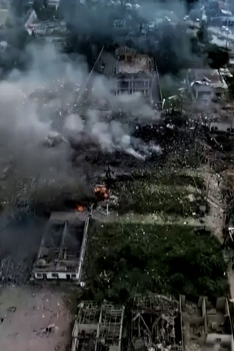 Fatalities after firecrackers explode at Thai warehouse