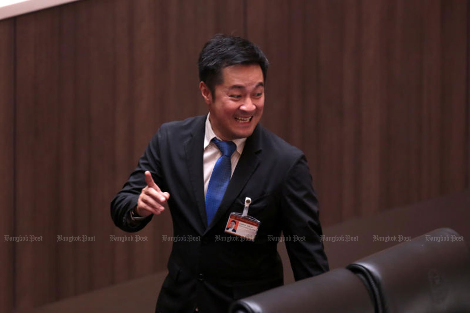 Deputy House speaker Padipat Suntiphada, a Move Forward Party MP for Phitsanulok, attends a parliament session on July 13. (Photo: Chanat Katanyu)