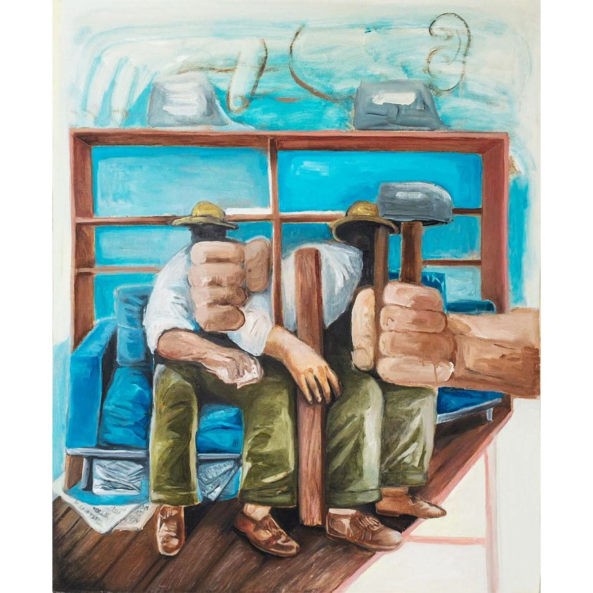 obra de Wantaya Thitipaisal, artista contemporânea tailandesa cuja produção explora temas de percepção, diálogo e ambiguidades da vida social