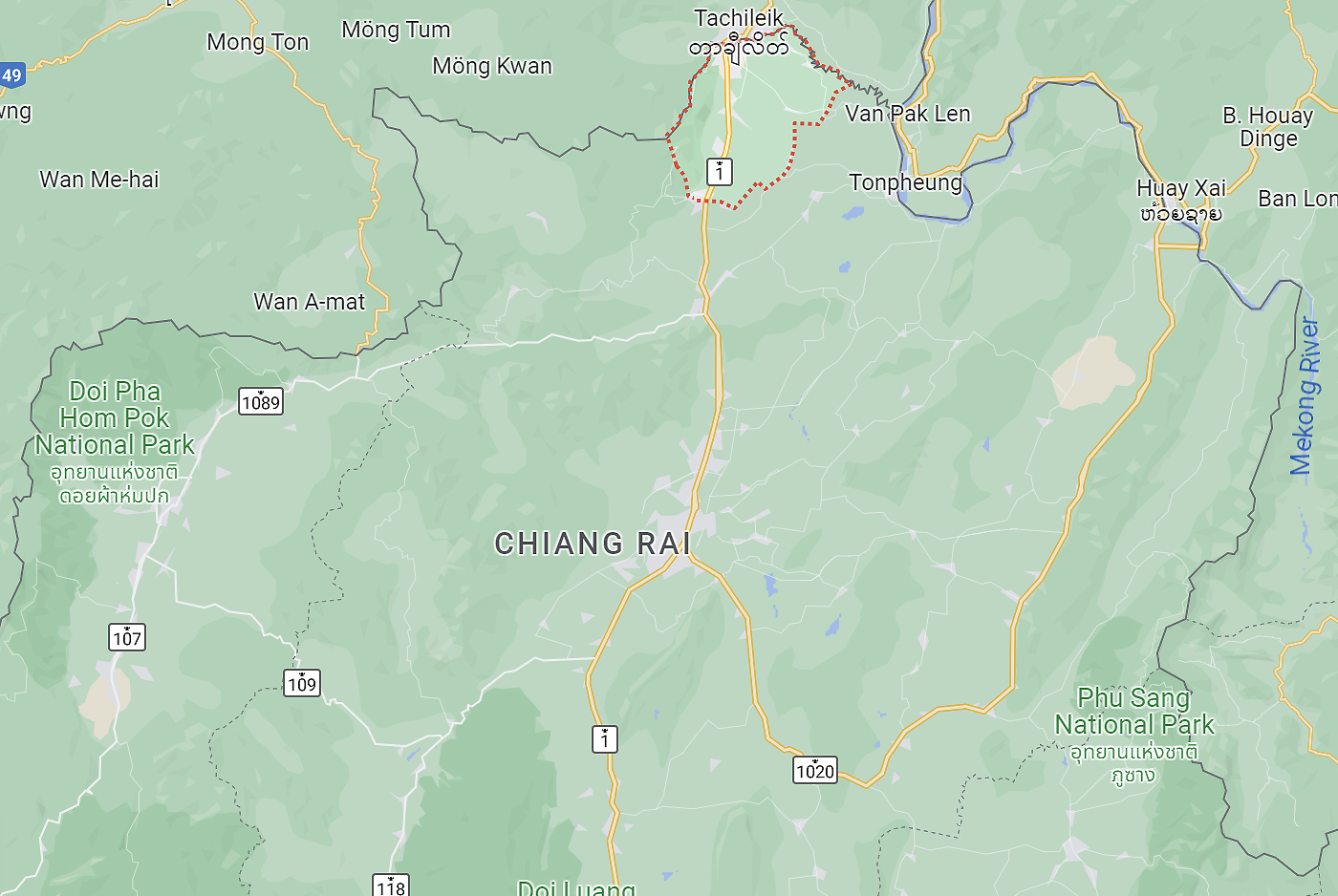 Five minor quakes shook the northern province of Chiang Rai on Thursday morning. No casualties were reported. (File photo)