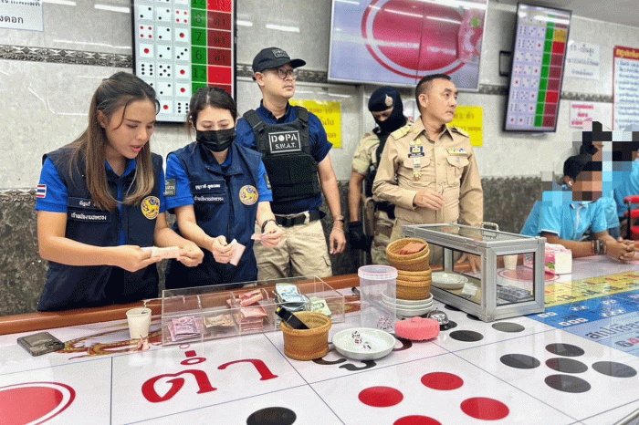 Bangkok Post - Police transferred after gambling den raid