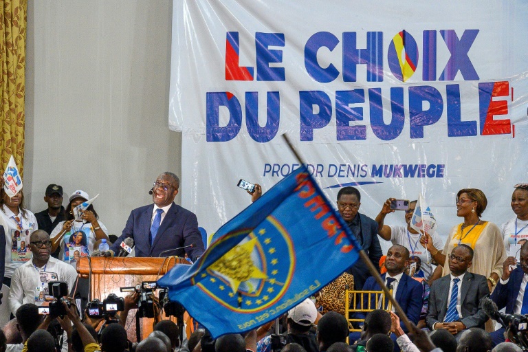 'Our country is doing badly,' surgical gynaecologist and Nobel Peace Prize winner Denis Mukwege, 68, said announcing he would run for president of DR Congo