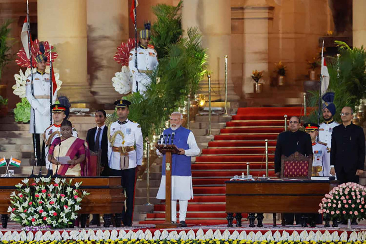 Bangkok Post - India's Modi sworn in as PM for third term, faces ...