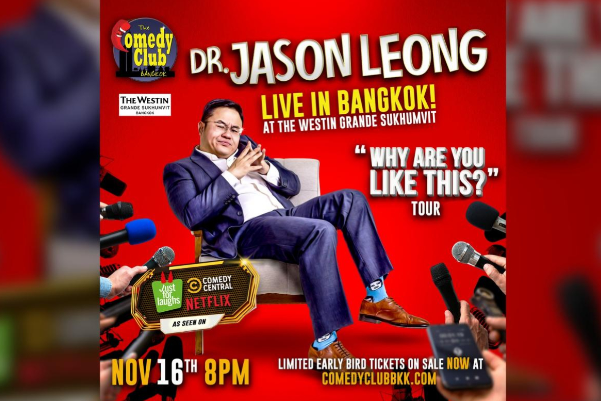 Bangkok Post Comedy star Dr Jason Leong to play Westin Grande Sukhumvit