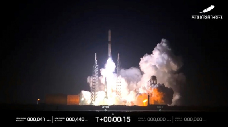Bangkok Post - Blue Origin's New Glenn rocket blasts off in first ...