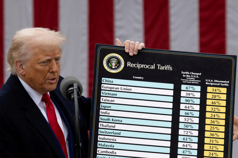 US President Donald Trump delivers remarks on tariffs in the Rose Garden at the White House in Washington, DC, on April 2, 2025. (Photo: Reuters)