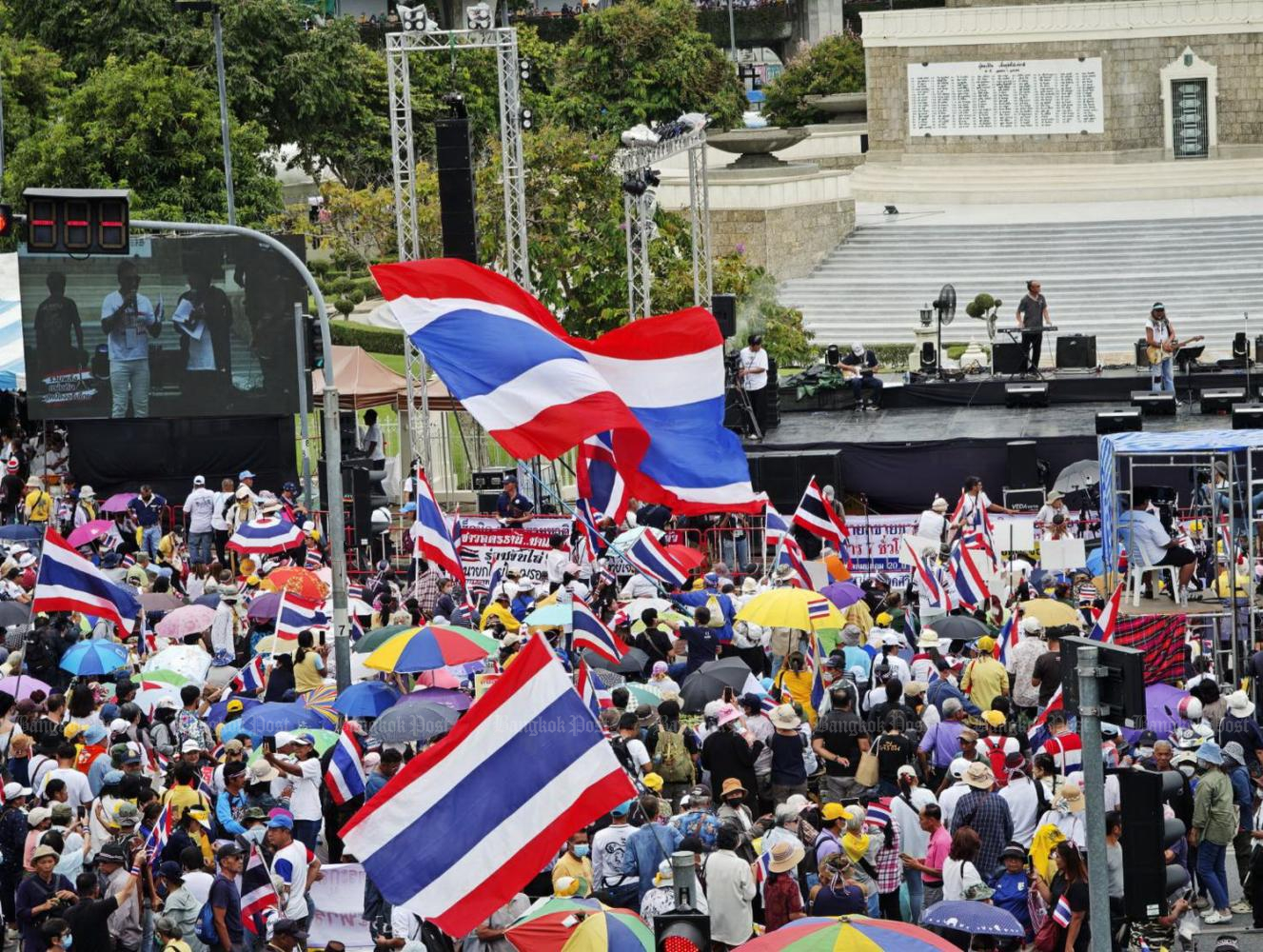 Protesters demand Thai PM’s ouster over leaked call