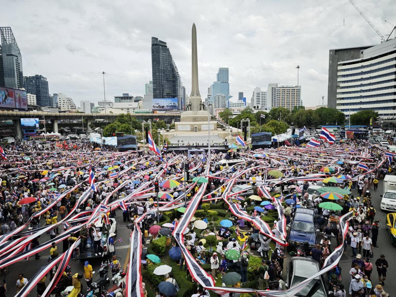 Protesters demand Thai PM’s ouster over leaked call