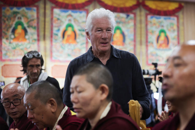 Actor Richard Gere attends the 15th Tibetan Religious Conference at the Dalai Lama Library and Archive near Tsuglagkhang, also known as Dalai Lama's Temple complex, in the northern hill town of Dharamshala, India, on Wednesday. (Photo: Reuters)