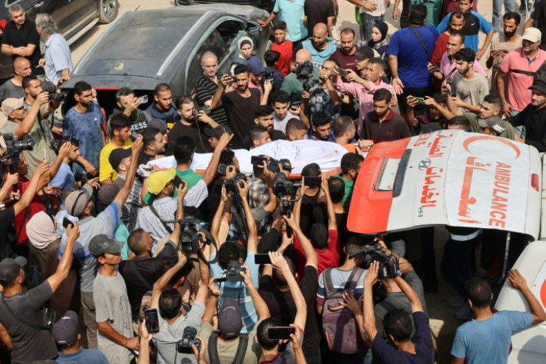 Gazans mourn journalists killed by Israel
