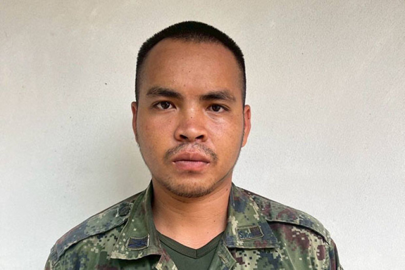 Border soldier found dead after firing M16 in public