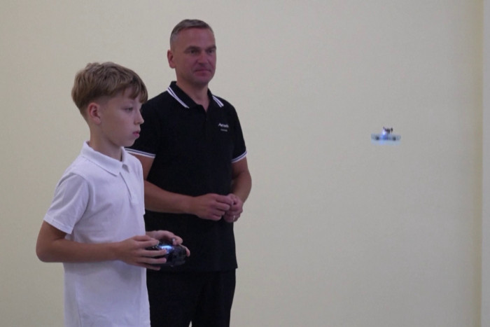 Russia's neighbor Lithuania teaches children drone skills