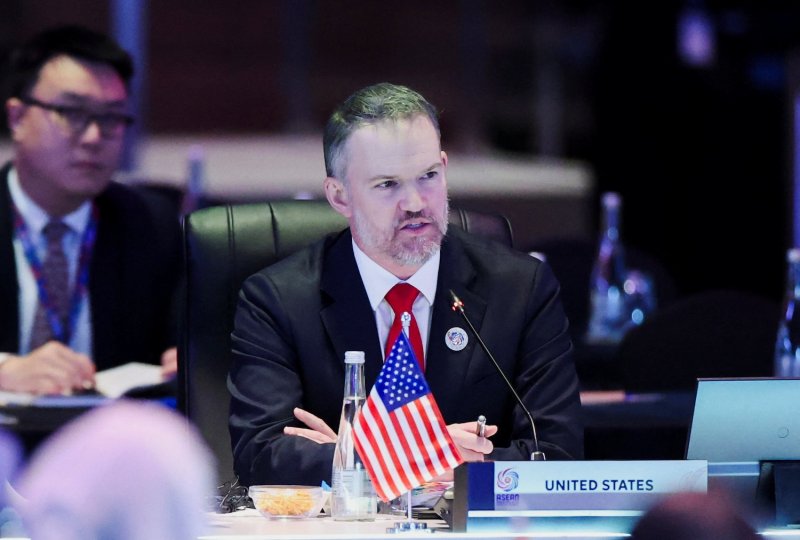 US Trade Representative Jamieson Greer delivers opening remarks during an Asean economic ministers’ meeting in Kuala Lumpur, Malaysia on Sept 24, 2025. (Photo: Reuters)