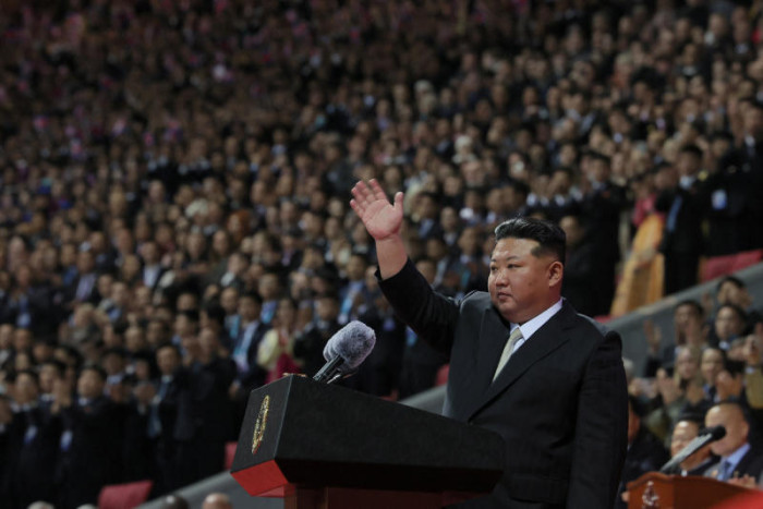 North Korea unveils new ICBM at military parade, Kim opposes hegemony