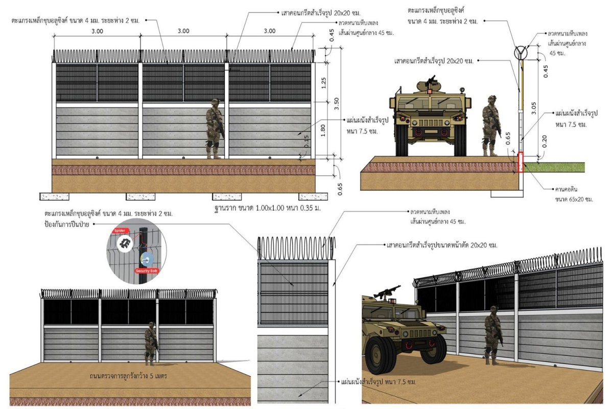 Bangkok Post - Blueprint for security fence on Thai-Cambodian border ...