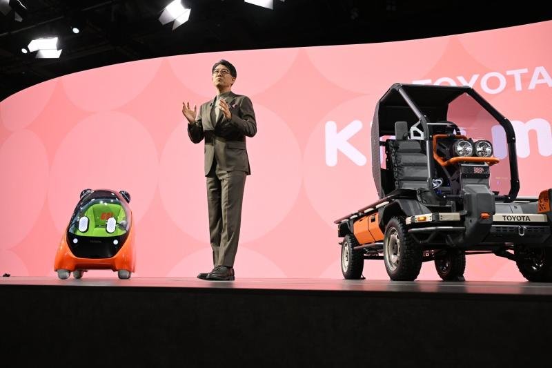 Koji Sato, chief executive officer of Toyota Motor Corp, speaks during a media preview at the Japan Mobility Show in Tokyo, Japan, on Wednesday. (Photo: Bloomberg)