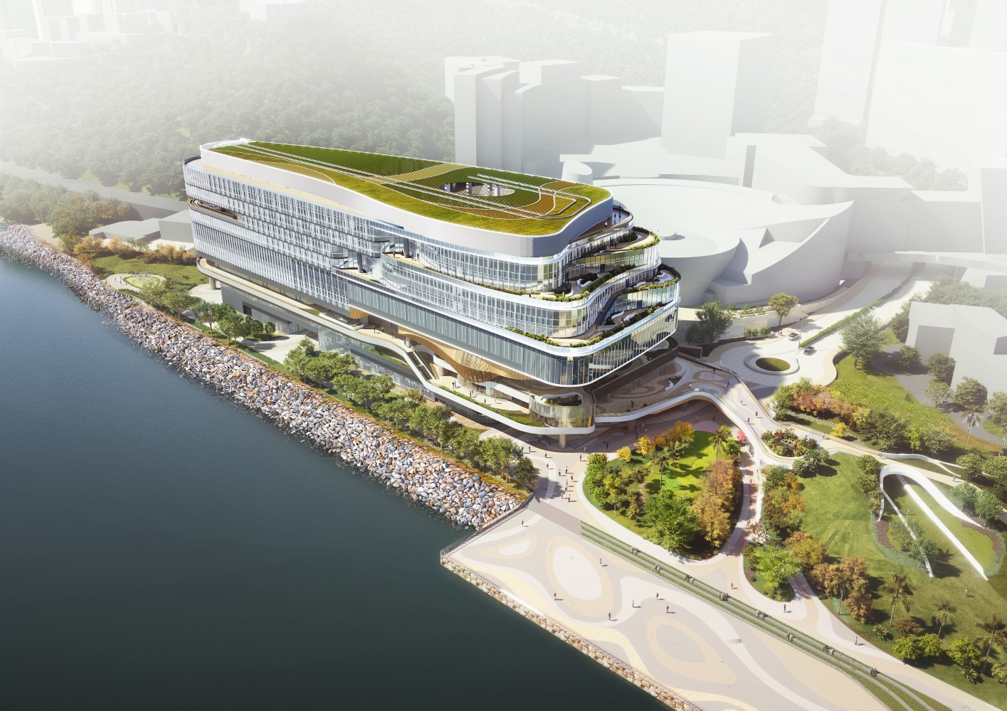 Hong Kong is home to world-class science parks that foster cutting-edge breakthroughs in fields such as AI. Cyberport 5 is poised to become a prominent landmark within the city’s innovation and technology ecosystem, further strengthening its role as a global hub for tech development. (Image Courtesy of Cyberport) 