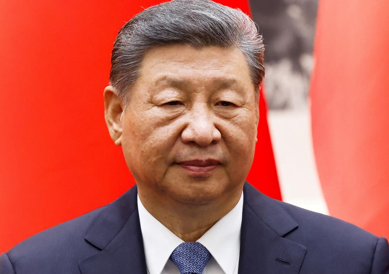 China’s President Xi Jinping looks on during a signing ceremony with Spain's King Felipe VI at the Great Hall of the People in Beijing, China on Wednesday. (Reuters photo)