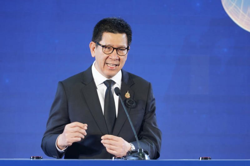 Finance Minister Ekniti Nitithanprapas says the ministry has outlined its medium-term fiscal framework (MTFF), which includes a gradual increase in VAT by 2028. (Photo: Wisuttipong Rodpai)