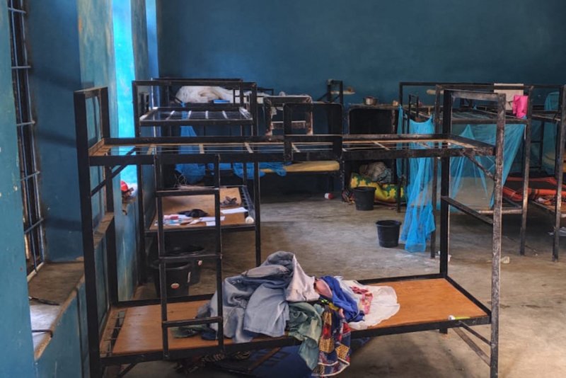 Empty bunk beds and scattered belongings are seen inside a student dormitory at St Mary’s Catholic School in Papiri, Agwarra local government, Niger state. The number of boys and girls kidnapped from the school is almost half of its student population of 629. (Photo: Christian Association of Nigeria via AFP)