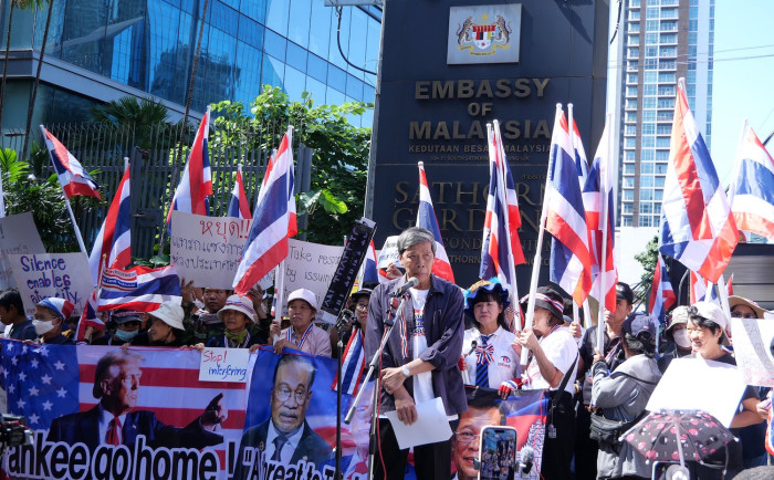 Thai protesters target Malaysian, US embassies for border ‘interference’