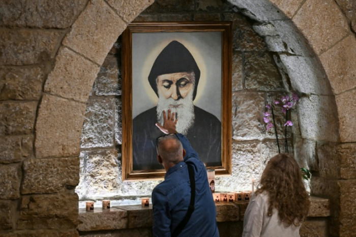 At tomb of Lebanese saint, faithful await Pope