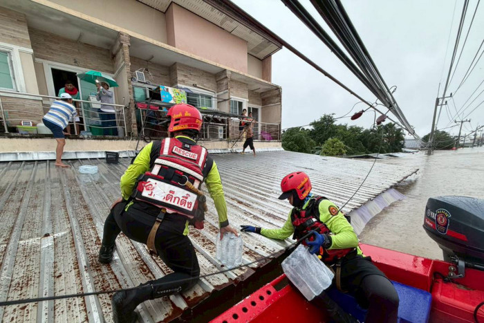 Songkhla flood chaos