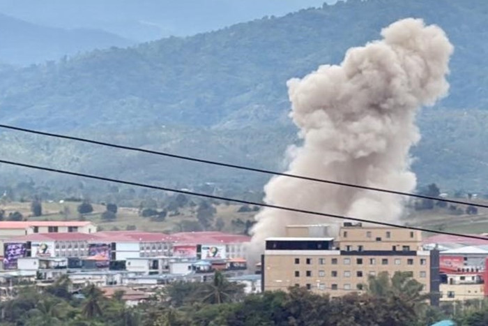 Scam centre explosions ‘all for show’