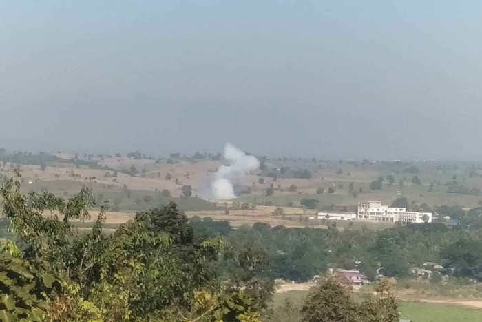 Shells from Myanmar hit border area