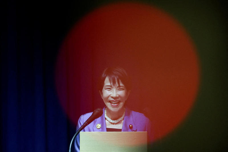 Japanese Prime Minister Sanae Takaichi speaks during a press conference after the Asia-Pacific Economic Cooperation (Apec) summit in Gyeongju, South Korea, on Nov 1, 2025. (Photo: Reuters)