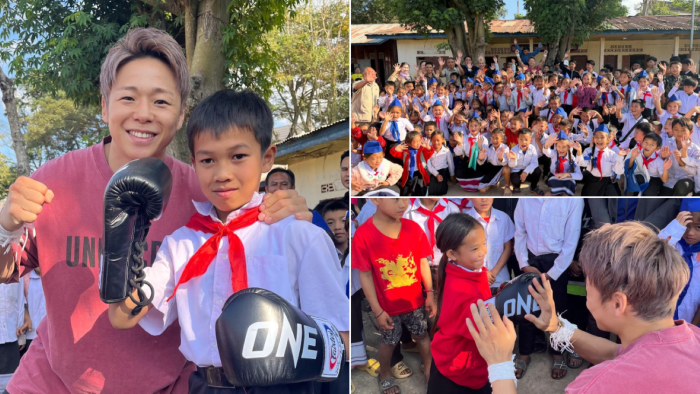 ONE Championship: Takeru visits Laos school funded by Rodtang fight purse