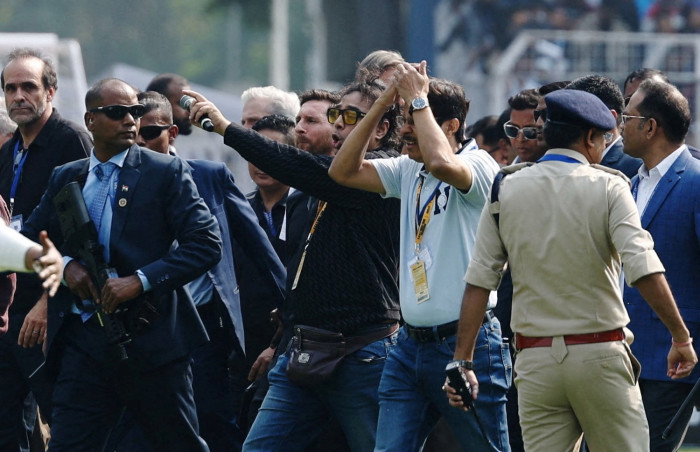 Angry Indian fans trash stadium after chaotic Messi visit